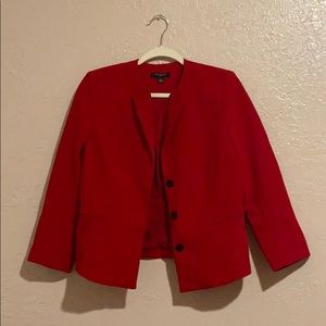 Ann Taylor red blazer jacket